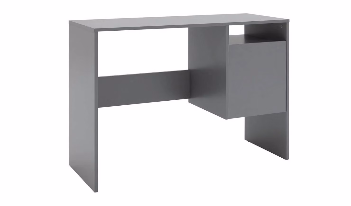 Argos Modern Grey Writing Desk with Single Pedestal, W/D/H: 99.5 x 39.5 x 73 cm