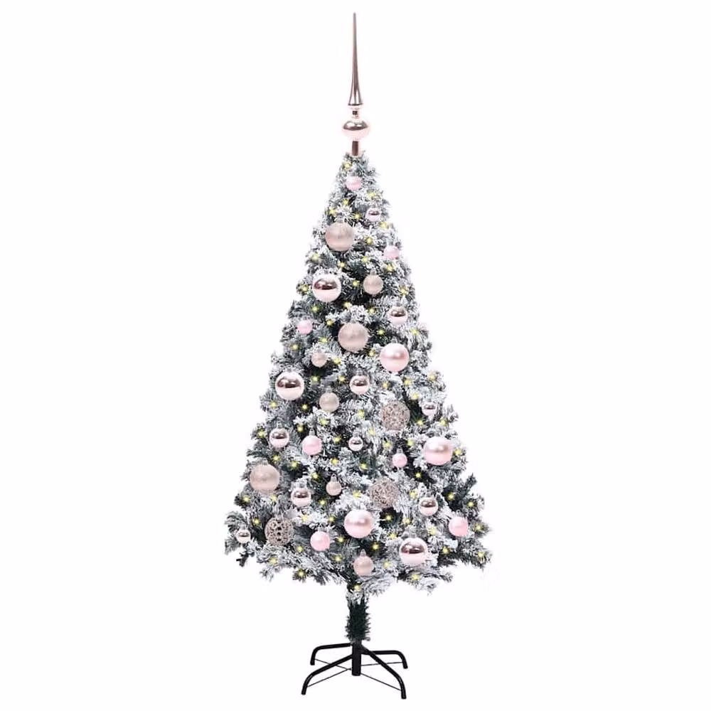 Berkfield Home Artificial Green Christmas Tree with 150 LEDs and Stand, Height: 120 cm – 3