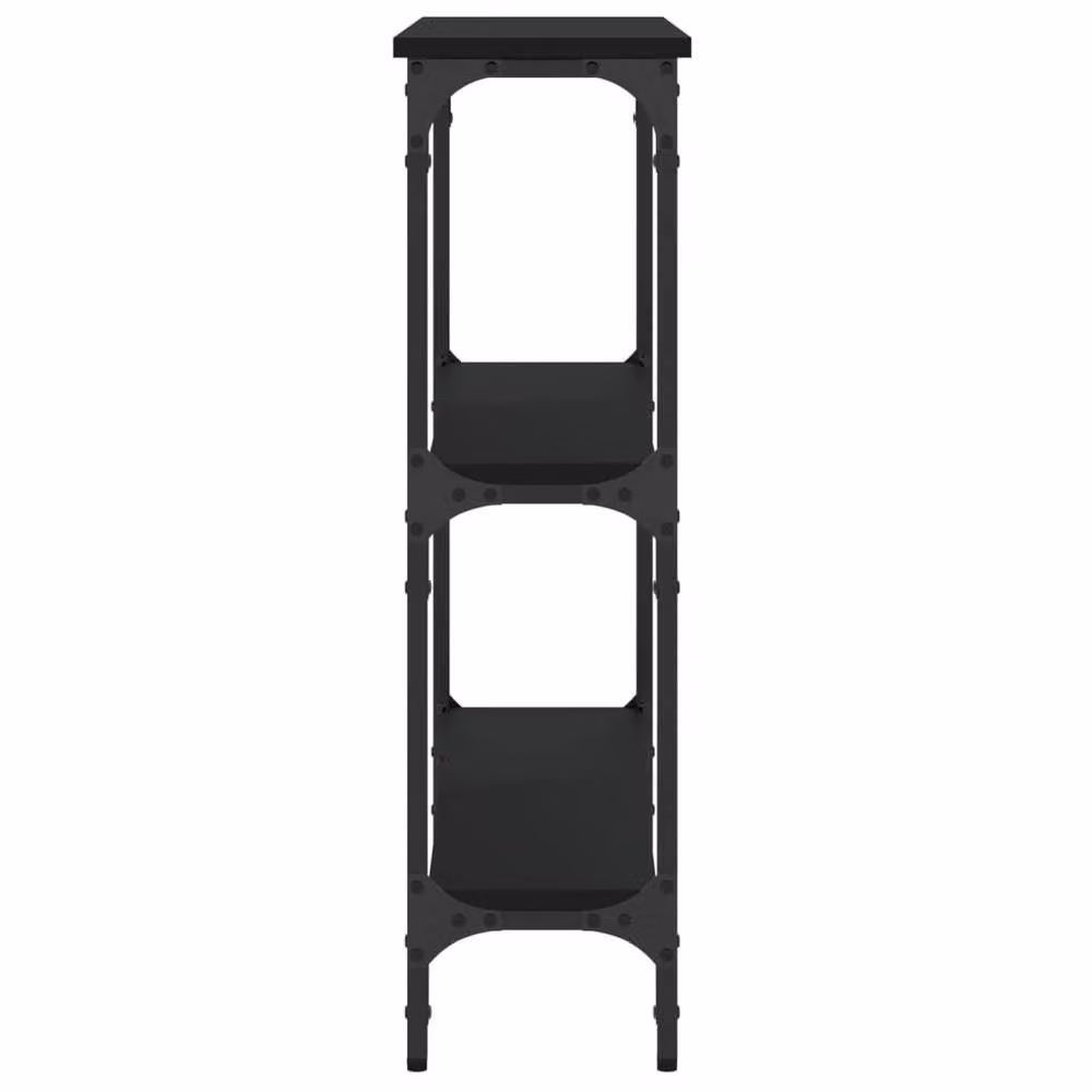 Berkfield Home Decorative Console Table in Black, W/D/H: 75 x 22.5 x 75 cm – 4