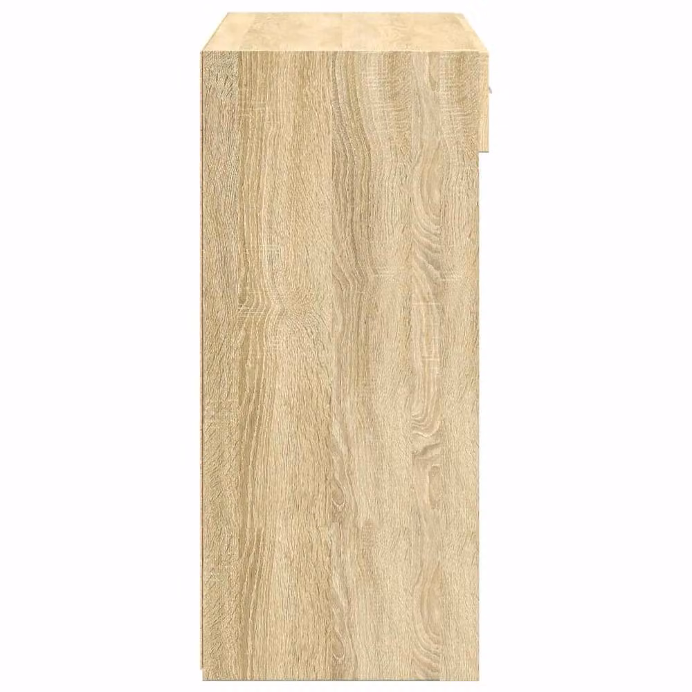 Berkfield Home Sonoma Oak Sideboard in Light Brown, W/D/H: 80 x 42.5 x 93 cm – 4