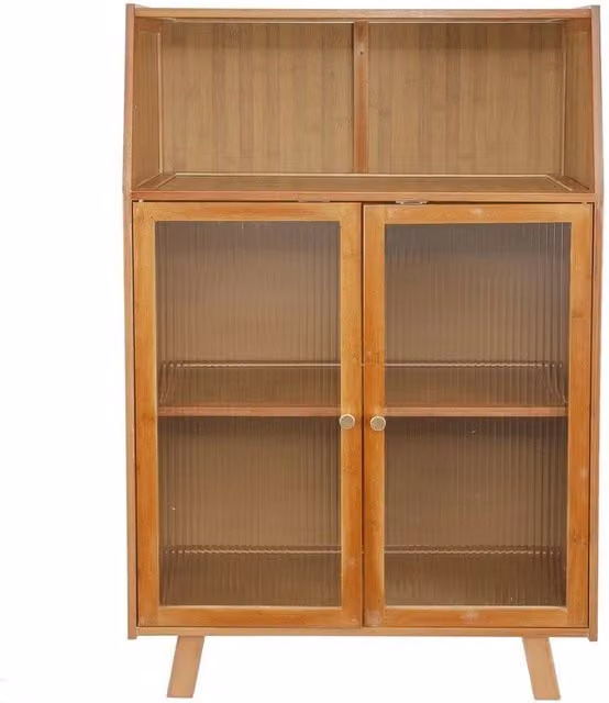 FLAVORA Bamboo Kitchen Sideboard Storage Cabinet in Brown – 1