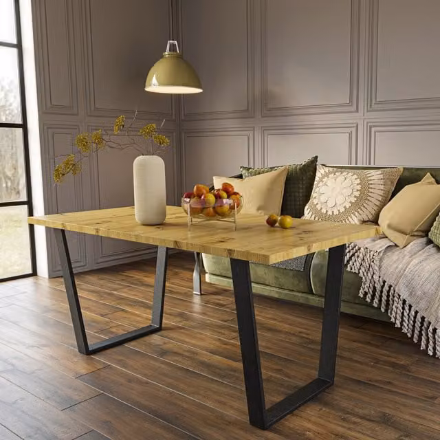 Shefa Line Louisville 140 cm Rectangular Dining Table in Artisan Oak Brown