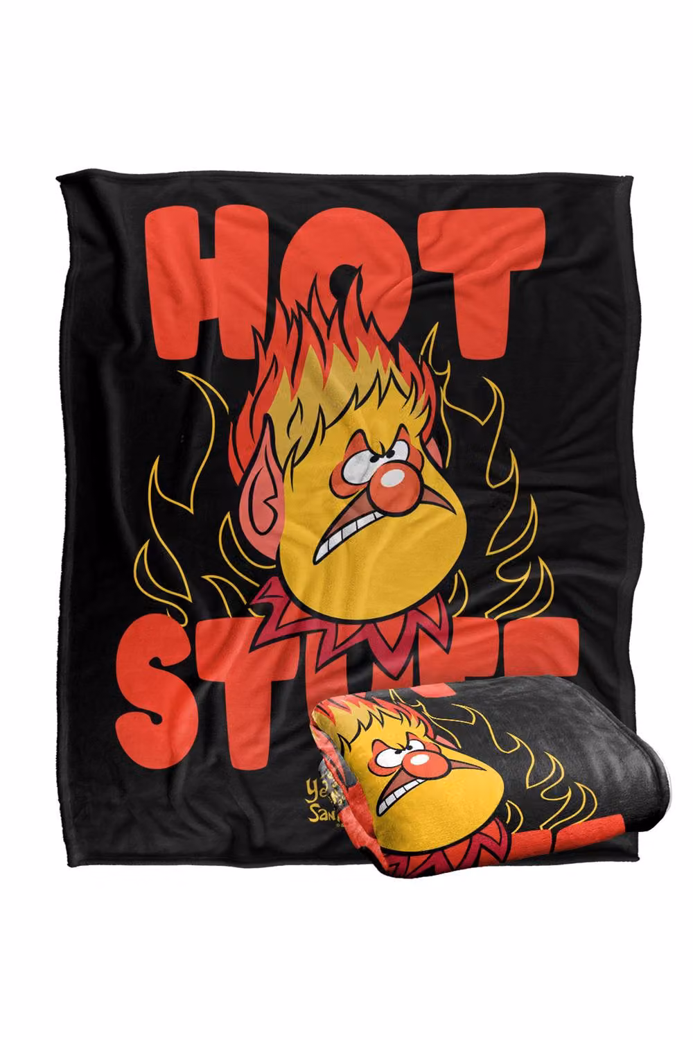 Warner Bros. The Year Without Santa Claus Hot Stuff Silky Touch Super Soft Fluffy Throw Blanket, Large, Multicolour and Black – 2