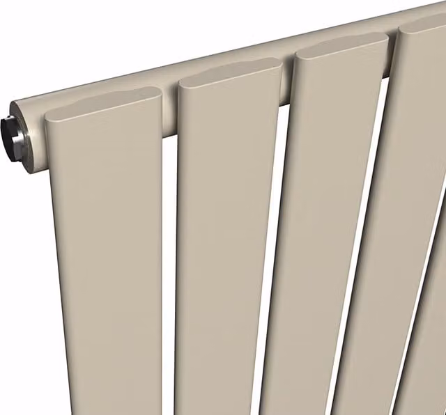 Lux Heat Moon Dust Coloured Vertical Radiator, H 160 cm x W 56 cm