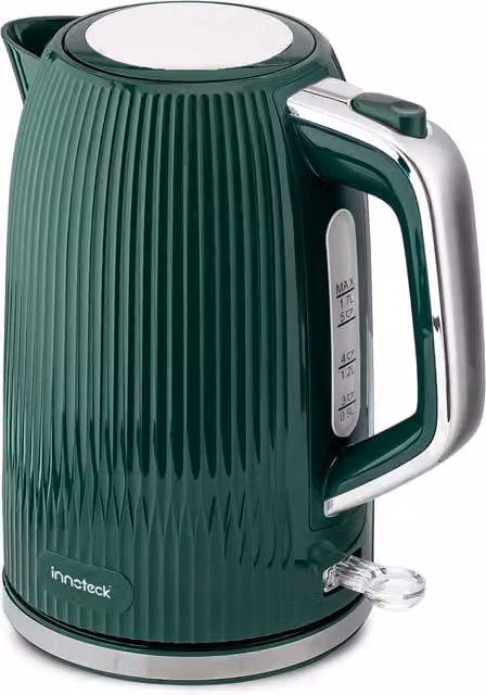 Innoteck 1.7 l Fast Boil Cordless Electric Kettle with Auto Shut Off, Green