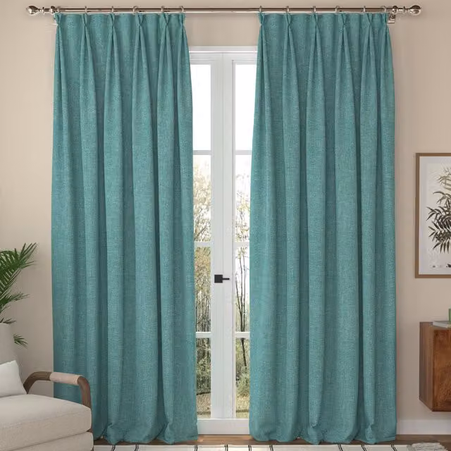 Ante Decor Fjord Made To Measure Blackout Curtains in Blue and Turquoise