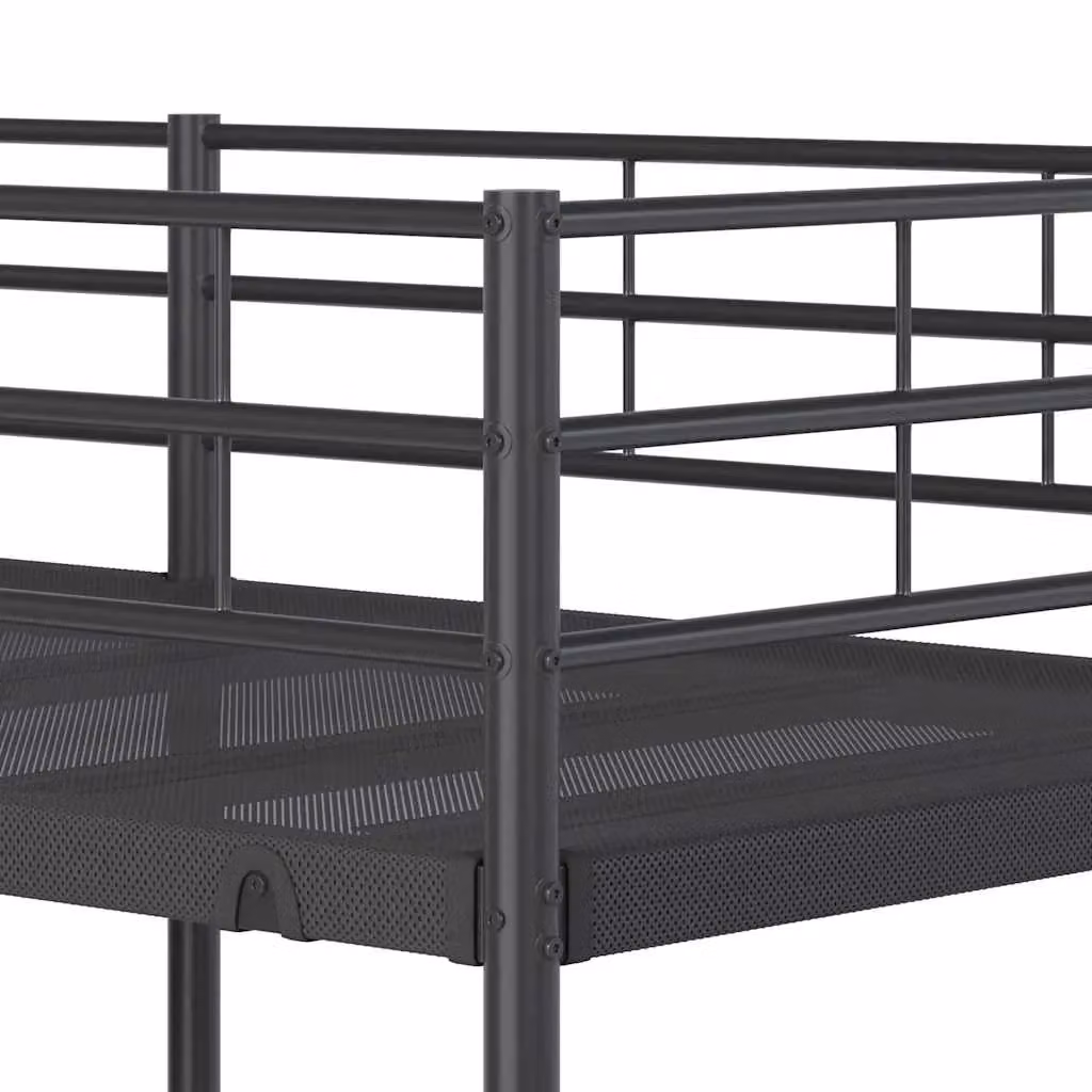 Berkfield Home Metal Bunk Bed in Black, W/D/H: 100 x 200 cm – 3