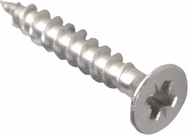 Forgefix Stainless Steel Multi-Purpose Pozidriv Countersunk Screws, Silver, 4.0 x 25 mm, 200 Pack