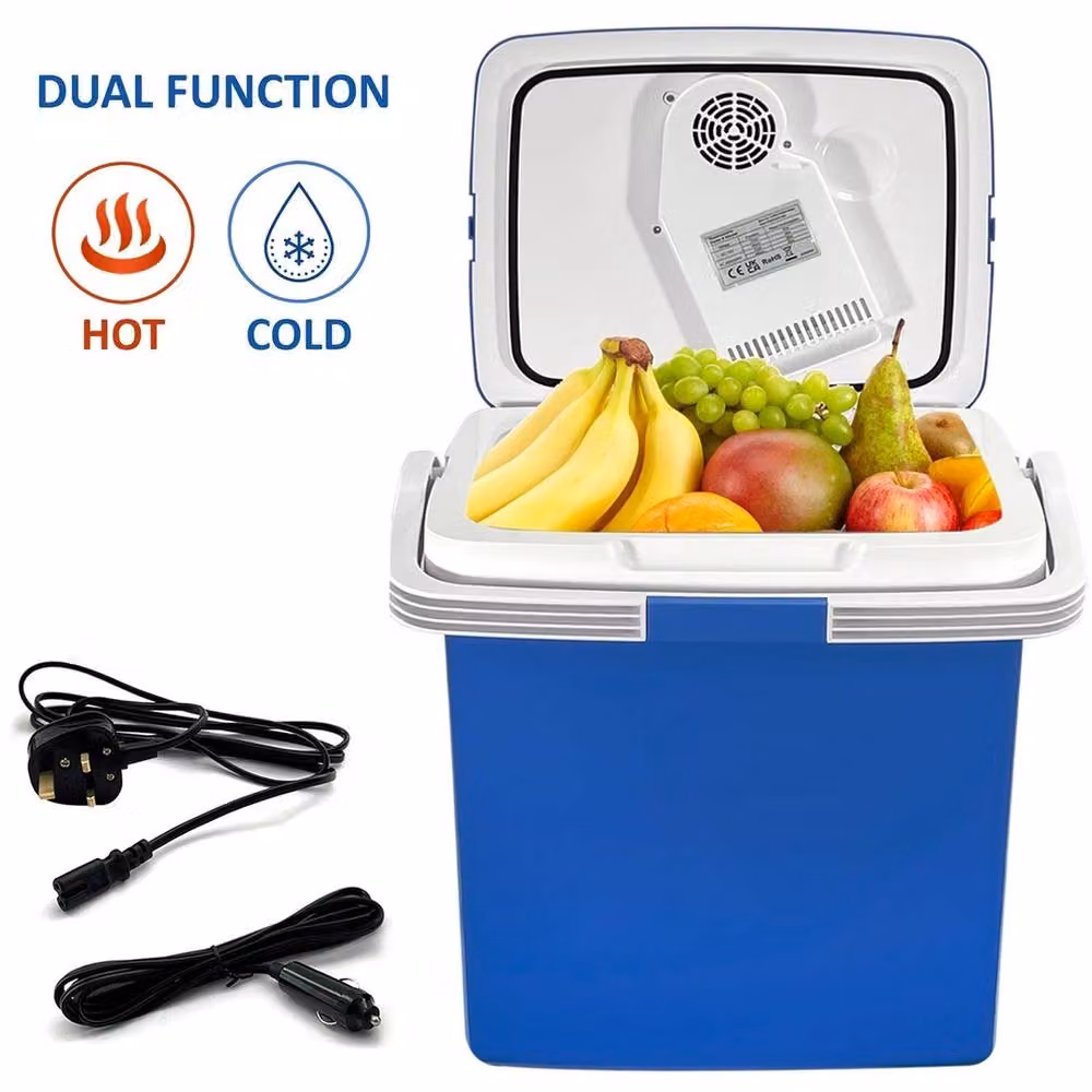 VOGREX 26L Thermoelectric Hot and Cold Cool Box in Blue – 5