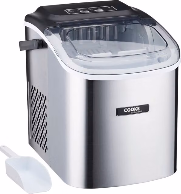 Cooks Professional Automatic Ice Maker, 1.3 l, Silver