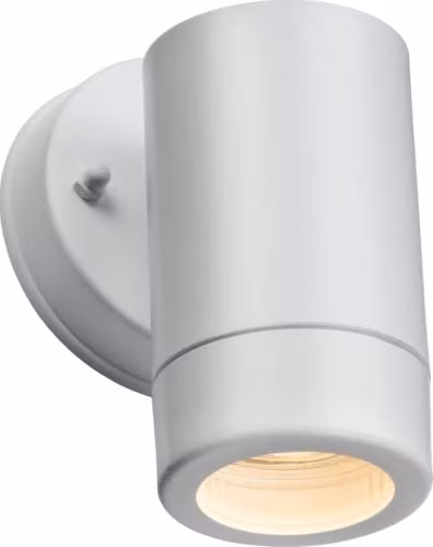 Netlighting Knightsbridge Eamon White Polycarbonate GU10 Single Wall Light IP54