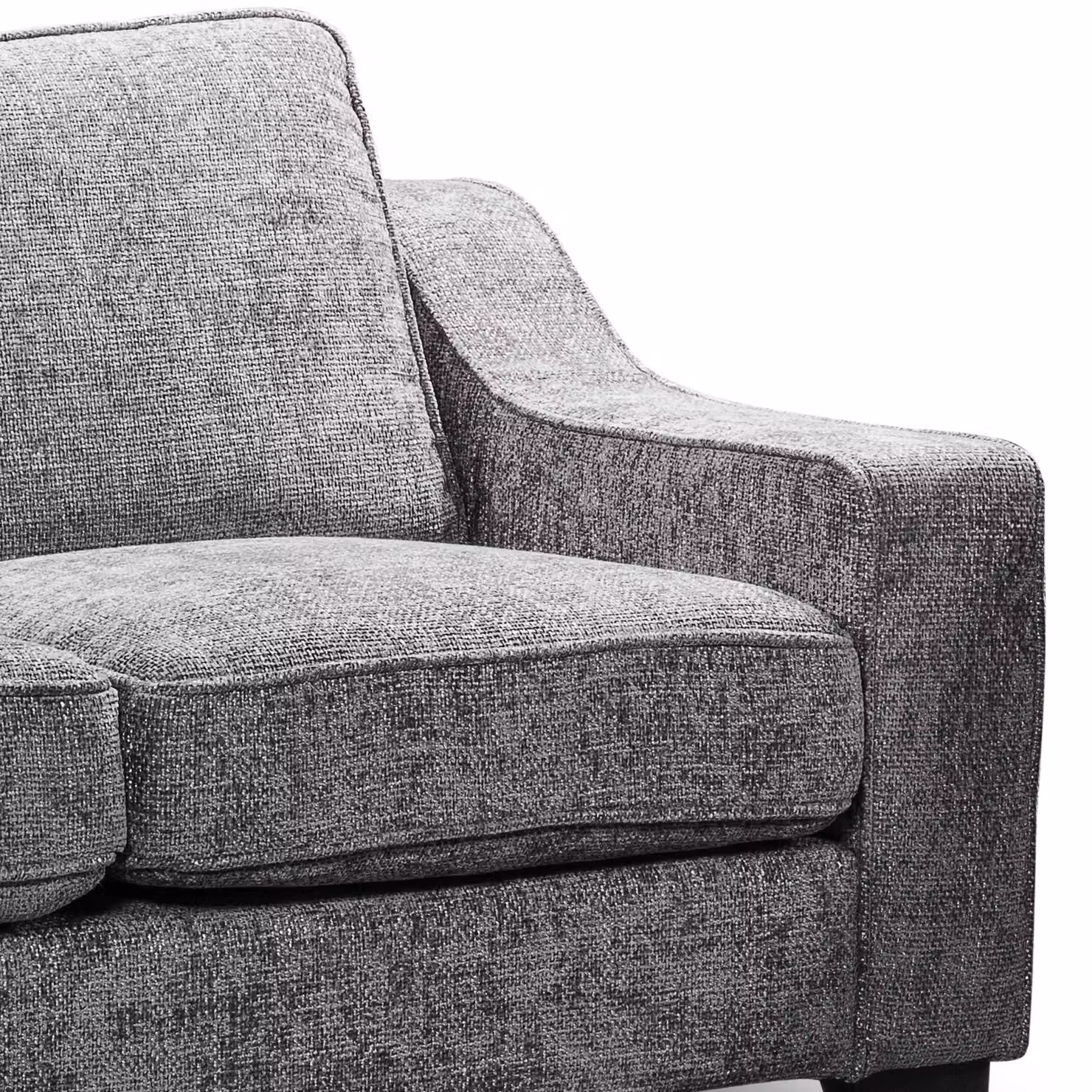 Furnishings For Less UK Nebraska Modern 3 + 2 Sofa Suite in Slate Grey Chenille Fabric – 2