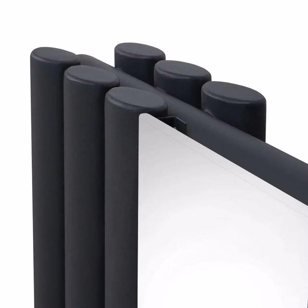 Monstershop Oval Mirror Radiator in Anthracite Grey, W/H: 38.0 x 180.0 cm – 6