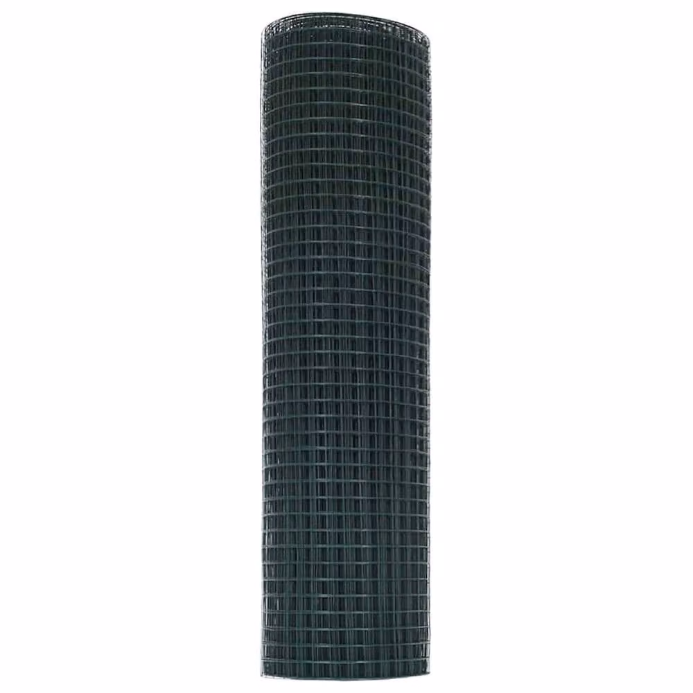 Berkfield Home Green PVC Coated Steel Welded Wire Fence, H: 0.5 m x L: 50 m – 4