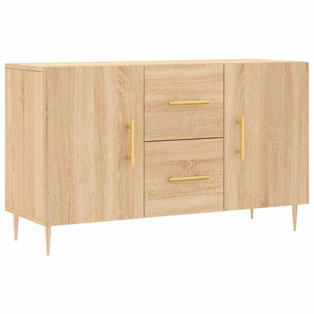 Berkfield Home Sonoma Oak Sideboard in Brown, W/D/H: 100 x 36 x 60 cm – 2