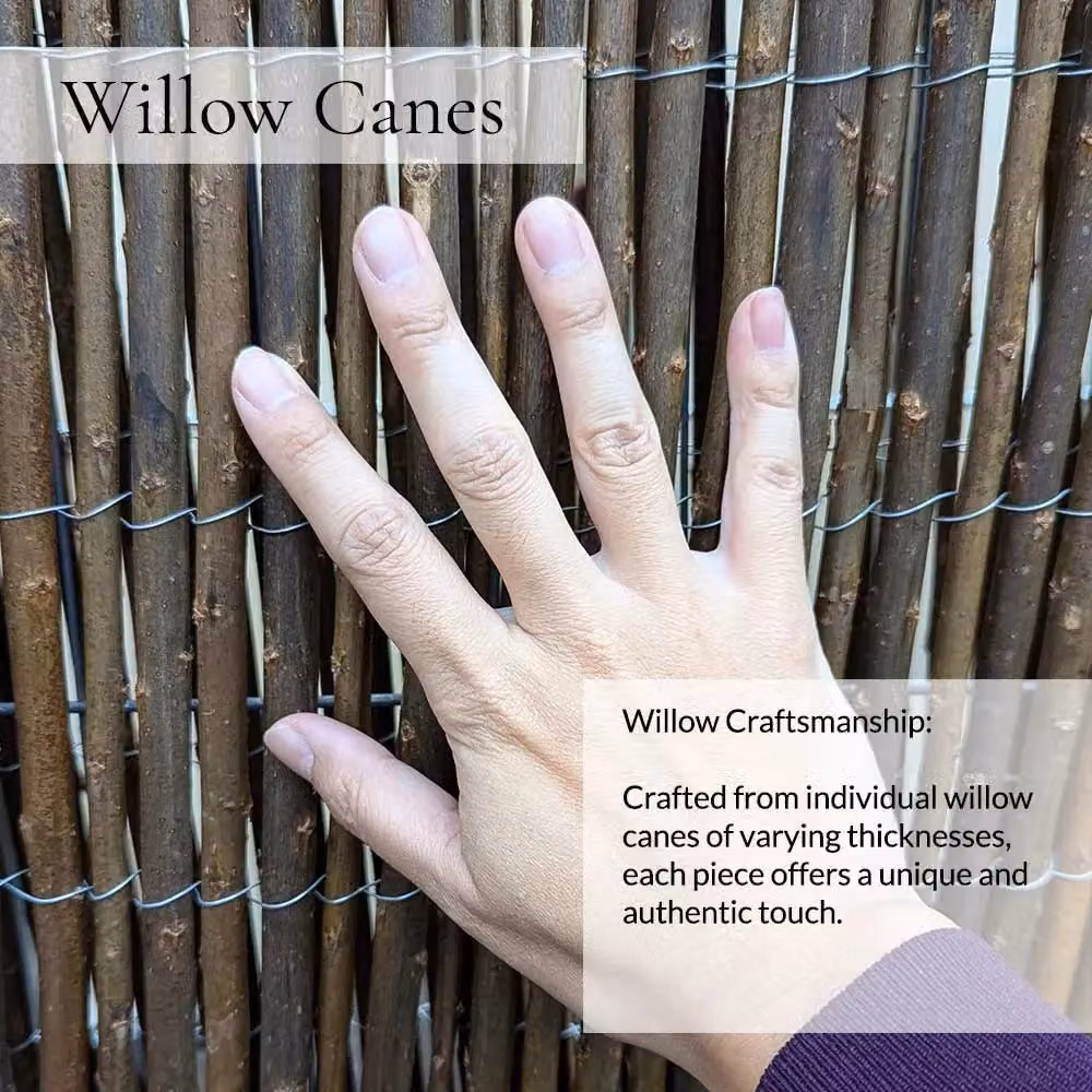 Access Garden Products Woven Willow Screening Roll, Brown, W: 400 cm, H: 120 cm – 5