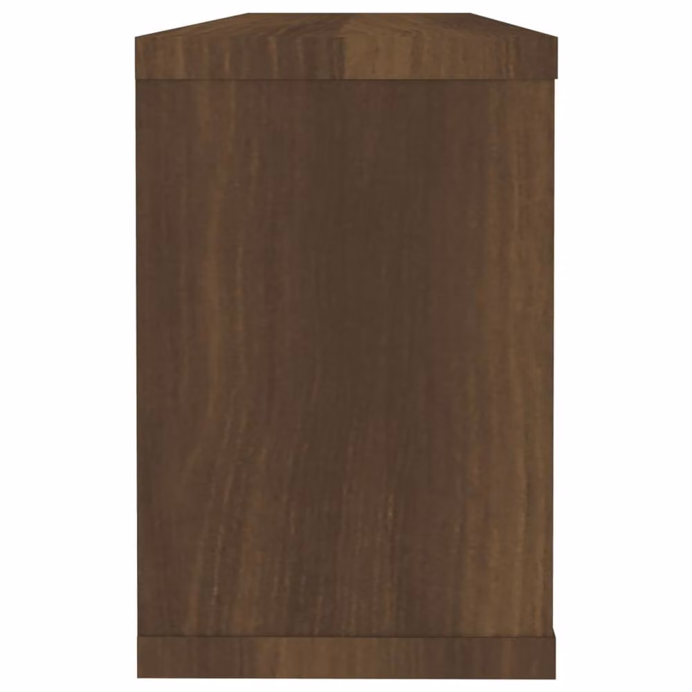 Berkfield Home Wall Mounted Cube Shelves, 6 Piece Set in Brown Oak, W/D/H: 60 x 15 x 23 cm – 4