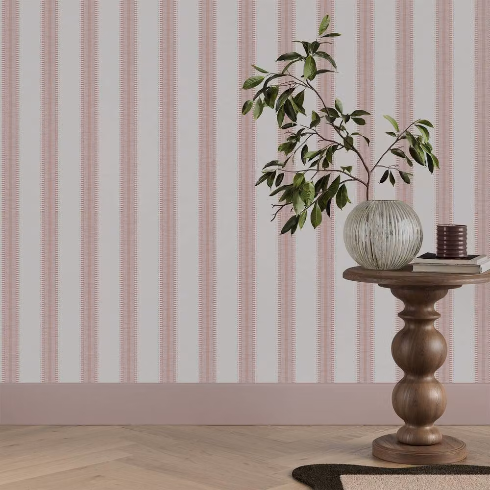 Superfresco Easy Pink Striped Wallpaper, Roll Width: 52 cm – 2