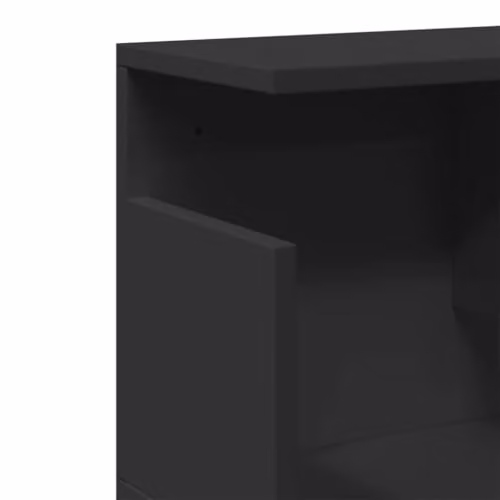 vidaXL Wall Cabinet in Black MDF, W: 80 cm, D: 30 cm, H: 30 cm – 4