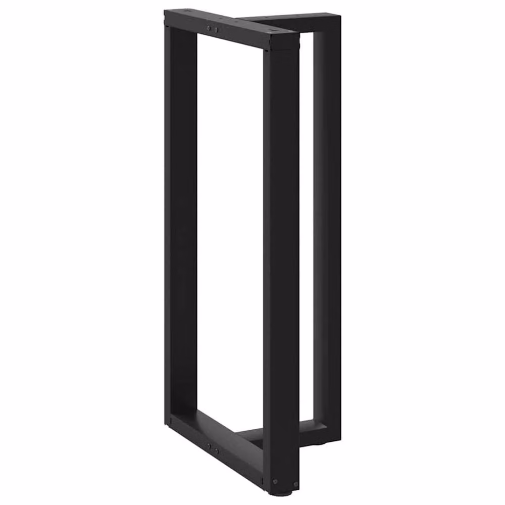 Berkfield T-Shaped Home Bar Table Legs in Black Steel, 2 Pieces, H: 110-111 cm x W: 60 cm x D: 35 cm – 3