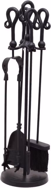 Hill Interiors Black Crook Top Companion Set, W/D/H: 66 x 18 x 18 cm