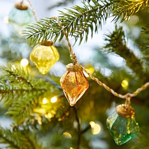 Paper High Mirai Pendent Multicolour Reclaimed Glass Bauble Garland – 3