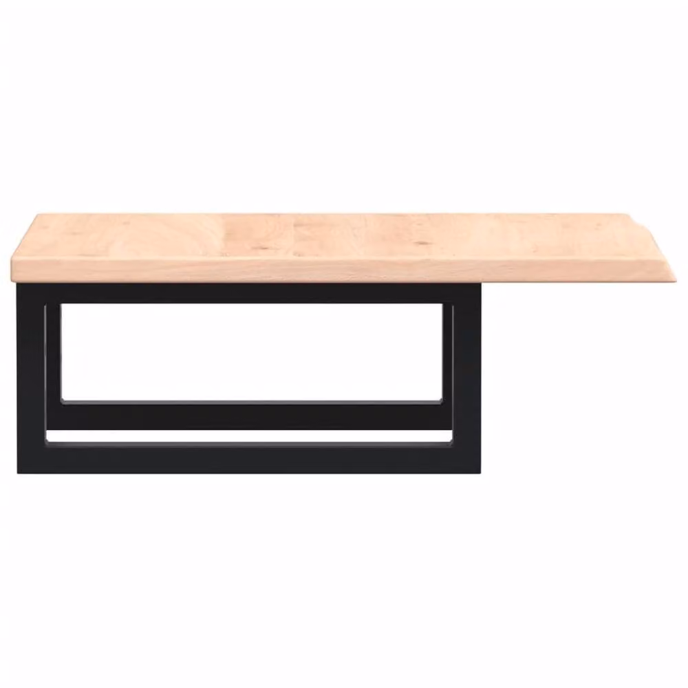Berkfield Home Wall Mounted Basin Shelf in Oak and Steel, Beige
