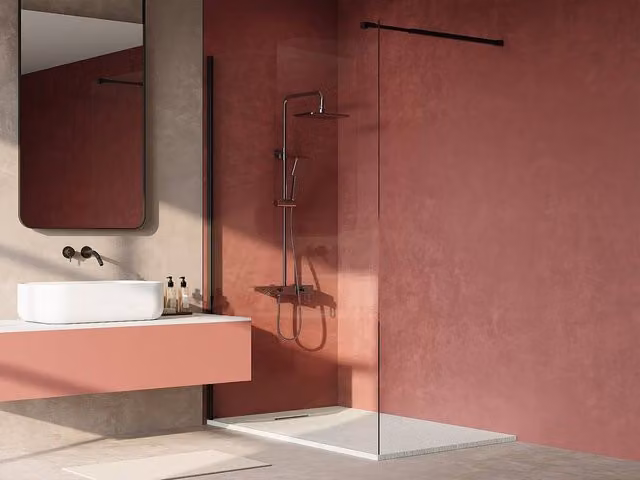 Vente-unique Extra-Flat Rectangular Shower Tray in White, SMC Resin, W/D: 140 x 90 cm – 1