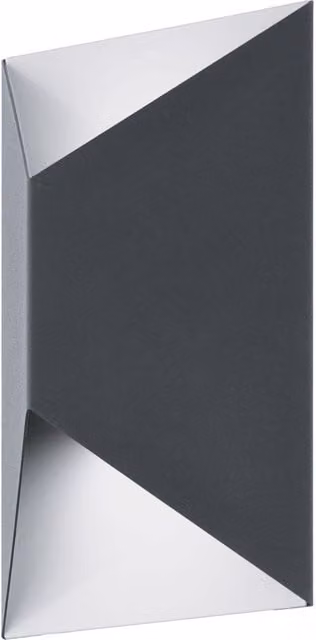 Loops IP44 Modern Outdoor Wall Light in Anthracite and White with Built-in 2.5W LED