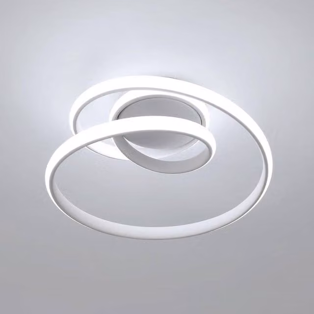 COMELY Modern 36W LED Spiral Ceiling Light in White