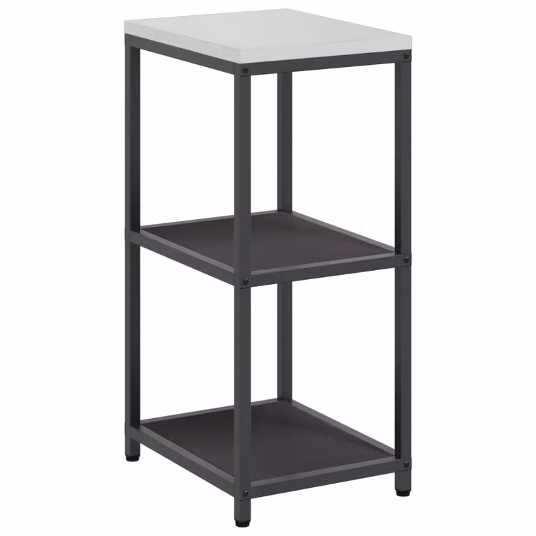 Berkfield Home Kitchen Storage Shelf in Matt Black Metal