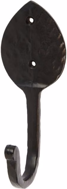 Hammer and Tongs Matt Black Iron Wall Mounted Hook