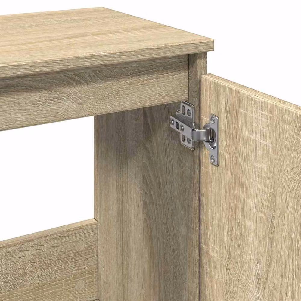 Berkfield Home Durable Sonoma Oak Bathroom Cabinet in Beige, W/D/H: 58 x 33 x 60 cm – 2