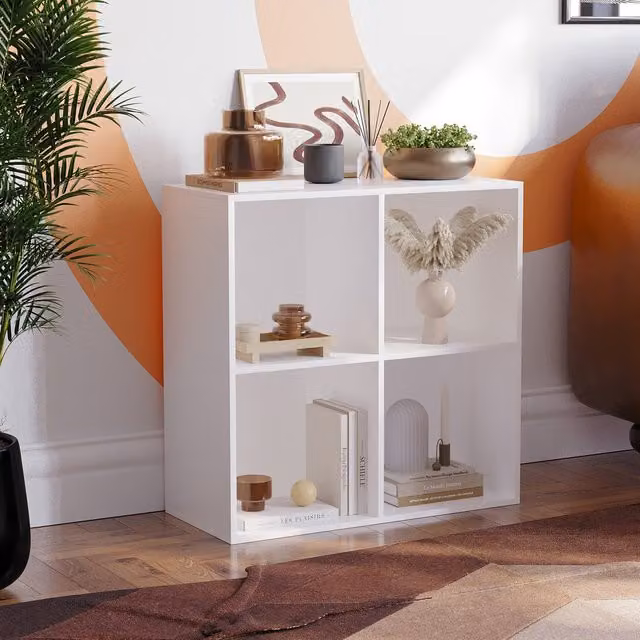 Vida Designs Durham 4 Cube Storage Unit in White