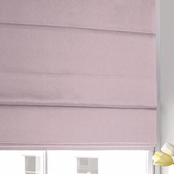 Terrys Made to Measure Blackout Roman Blind in Purple Heather
