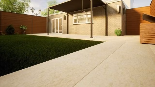 PBSL Group Large Format Porcelain Stoneware Field Tile, Beige, W: 60.0 cm, D: 120.0 cm, H: 2.0 cm