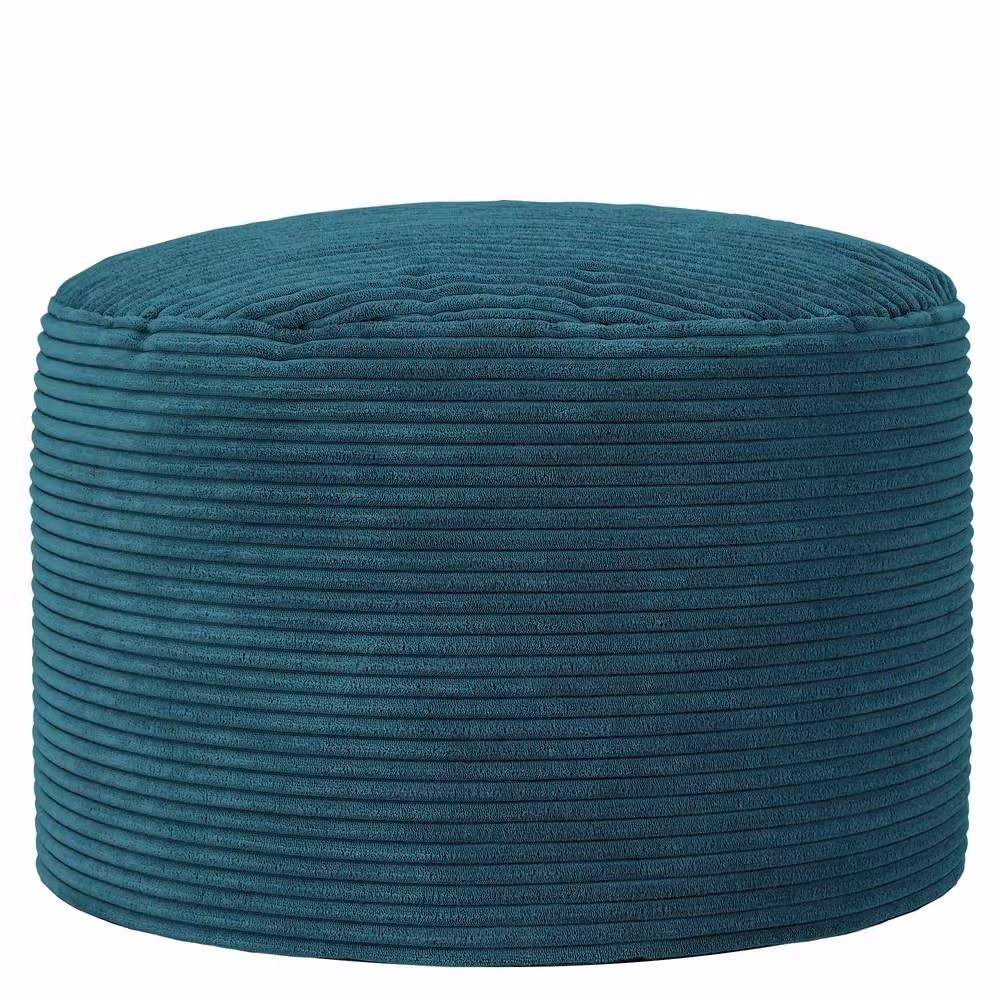 icon Milano Bean Bag Footstool in Petrol Green Corduroy – 4