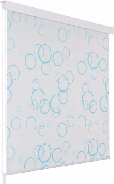 Berkfield Home Bubble Shower Roller Blind, White, W: 80 cm, H: 240 cm