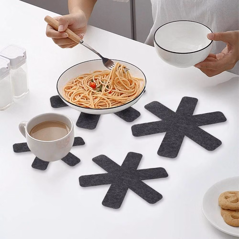 Nordara Set of 12 Grey Anti-Slip Pan and Pot Protectors with Ceramic and Glass Divider Pads – 2