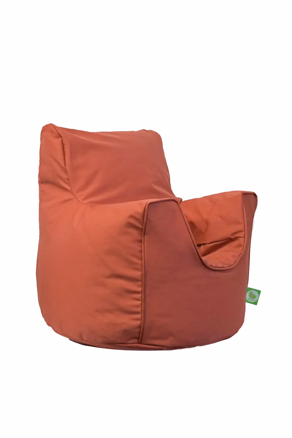 Bean Lazy Cotton Twill Toddler Bean Bag Arm Chair in Brown and Orange – 2