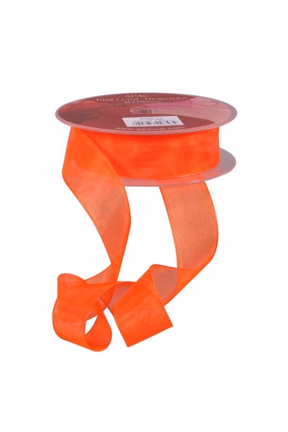 KDMD Orange Woven Edge Organza Ribbon, 25mm, 3 Pack – 2