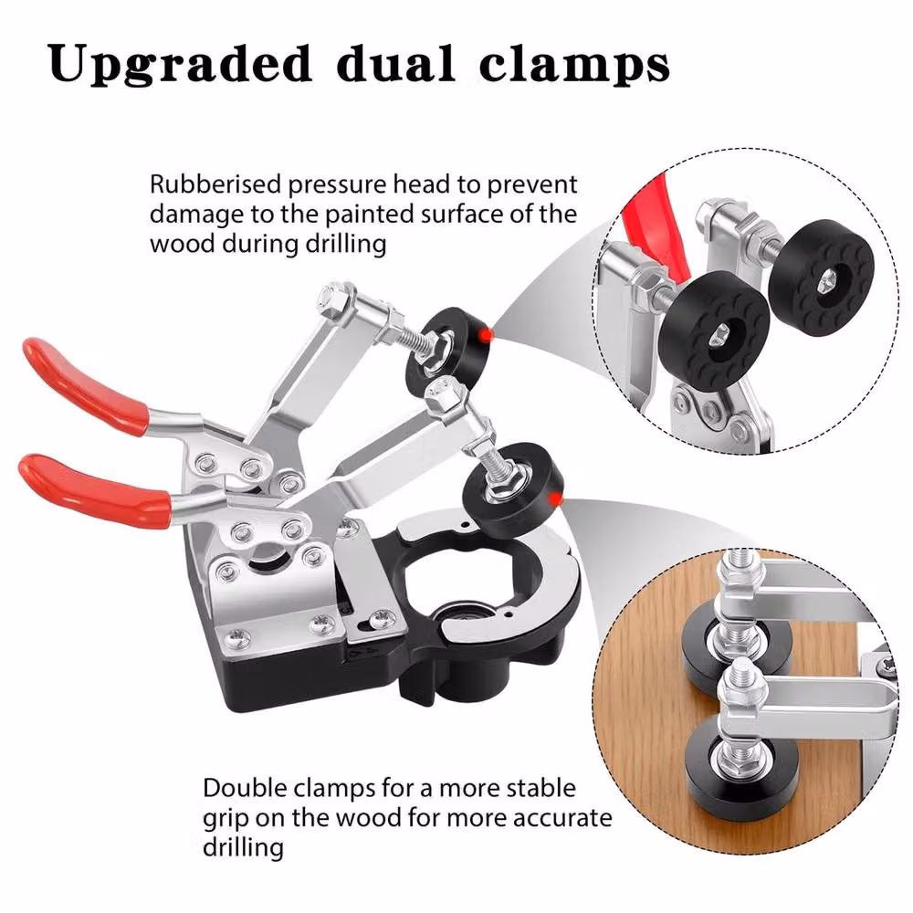 VOGREX 35mm Cabinet Hinge Jig Drill Locator in Multicolour – 4