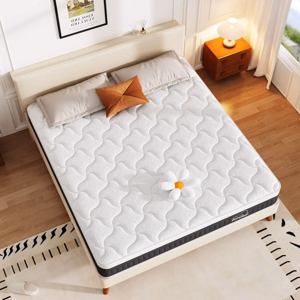Gartistgo Hybrid Pocket Sprung Mattress with Memory Foam, Medium Firm, Black, W/D/H: 120 x 200 x 25 cm – 5