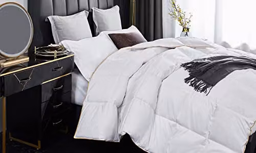 Ezysleep White Goose Feather and Down Duvet, 10.5 Tog, W/D/H: 135 x 200 cm – 4