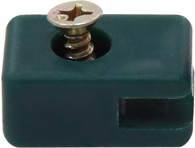 Berkfield Home Garden Fence Wire Holder and Screw Set, Green, 100 Pack