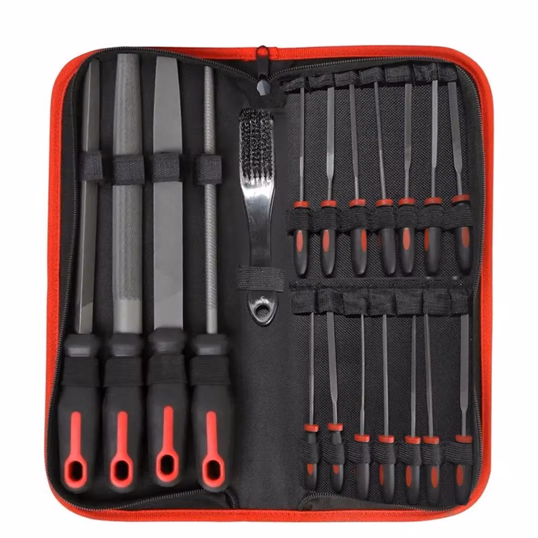 SPETLEK 20-Piece Stainless Steel Metal File and Needle Set in Black – 3
