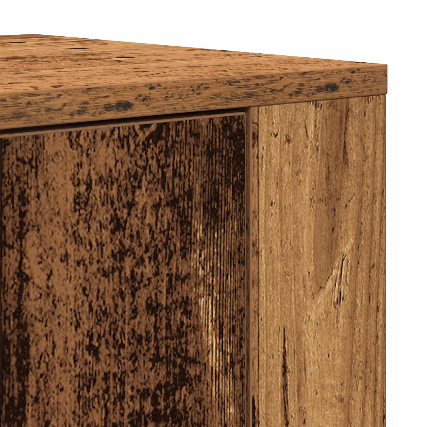 Berkfield Home Old Wood Highboard in Brown, W/D/H: 80 x 33 x 150 cm – 3