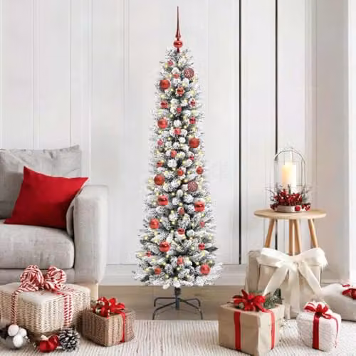 vidaXL Artificial White Christmas Tree, Height: 150 cm – 2