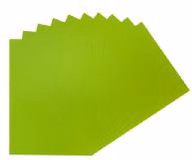 Janrax Pack of 100 Fluorescent Green A4 Matte Construction Paper Sheets, 75gsm