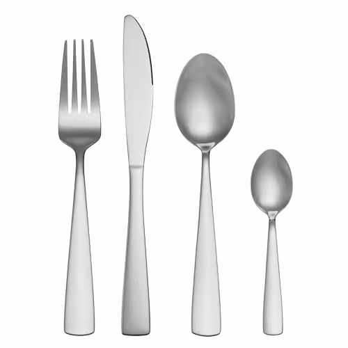 Mikasa Harlington 24 Piece Silver Stainless Steel Cutlery Set – 1
